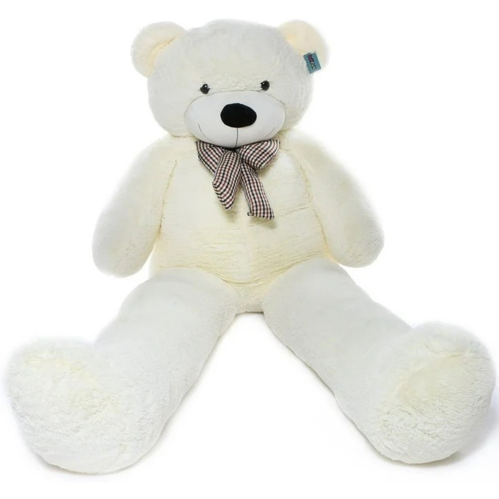 JOYFAY 91" GIANT WHITE TEDDY BEAR | LIFE SIZE PLUSH | 7.5 feet